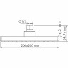 Верхний душ WASSERKRAFT A028